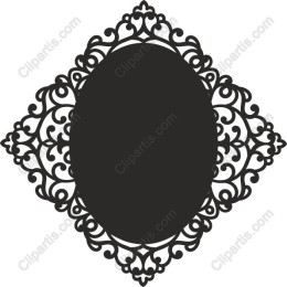 Elegant Black Ornate Frame