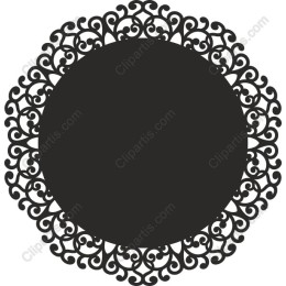 Ornate Circular Lace Frame