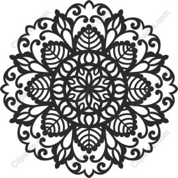 Elegant Black Mandala