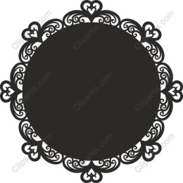 Heart-Crafted Circular Frame