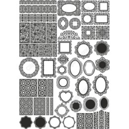 Ornamental Set: Elegant Frames and Borders Bundle
