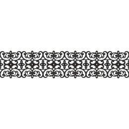 Elegant Black Ornamental Border