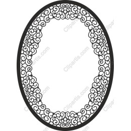 Ornate Oval Frame