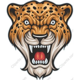 Roaring Leopard Head