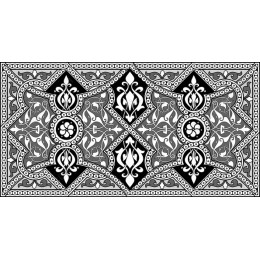 Elegant Black and White Floral Pattern