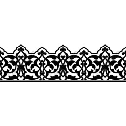 Elegant Black Ornamental Border