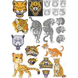 Leopard Clipart Set