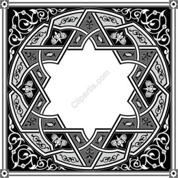 Geometric Mandala Frame