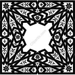 Black and White Decorative Frame