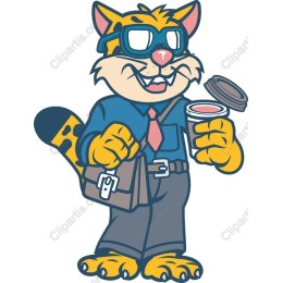 Dapper Cartoon Cat