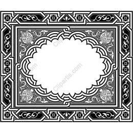 Elegant Ornate Frame - Timeless Black and White