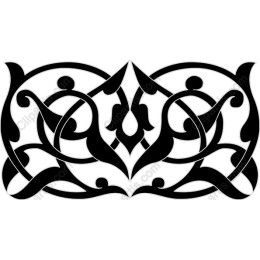 Elegant Black Ornamental