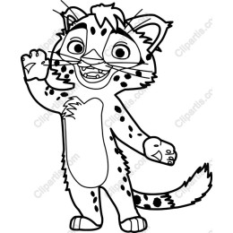 Playful Leopard Coloring