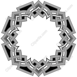 Intricate Geometric Circular Frame