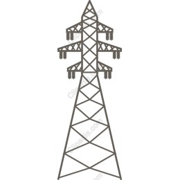 High-Voltage Power Line Tower