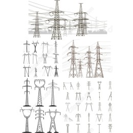 Power Transmission Towers Collection
