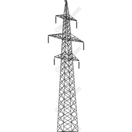 High-Voltage Power Line Tower