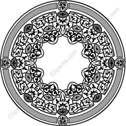 Ornate Circular Floral