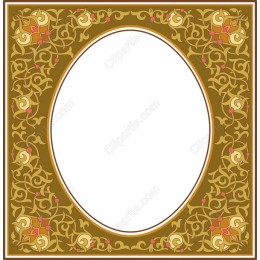 Elegant Floral Frame for Invitations & Decor