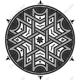 Intricate Mandala in Black and White