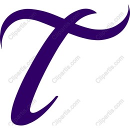 Stylized Purple Letter T