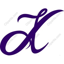 Stylized Letter A in Deep Purple