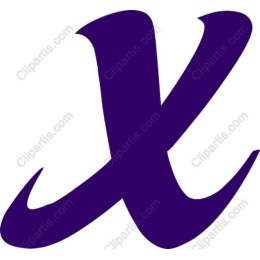Elegant Purple X