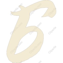 Elegant Letter Б in and