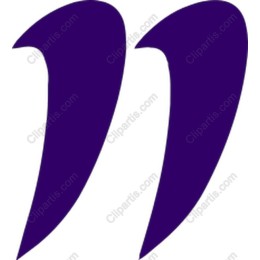 Purple Quotation Marks