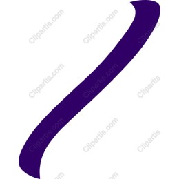 Bold Purple Flowing Shape