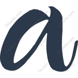 Stylish Hand-Drawn Lowercase a