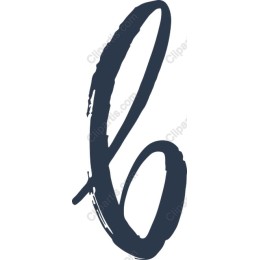 Elegant Handwritten Letter B
