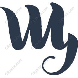 'WY' Elegant Script