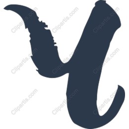 Artistic Brushstroke Letter Y