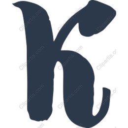 Elegant Botanical Letter K