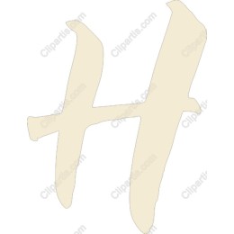 Handwritten Letter H