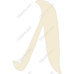 Elegant Stylized Letter Л