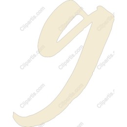 Elegant Hand-Drawn Number 9
