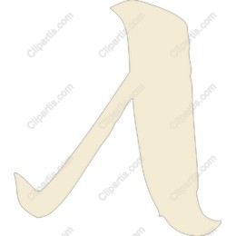 Stylized Cream Letter