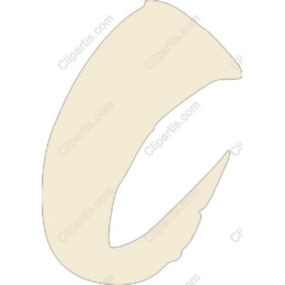 Elegant Cream Letter C