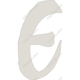 Minimalist Stylized Letter E