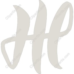 Minimalist Handwritten Letter H