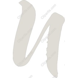 Elegant Hand-Lettered N