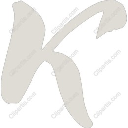 Artistic Hand-Drawn Letter K