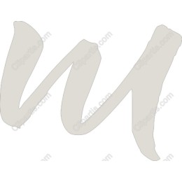 Elegant Letter W