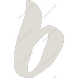 Stylized 'b' in Neutral Tone