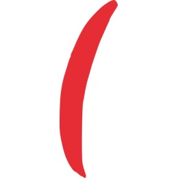 Red Brush Stroke