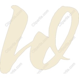 Elegant Letter W