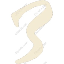 Elegant Hand-Drawn Number 3