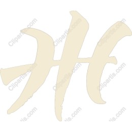 Stylish H Letter
